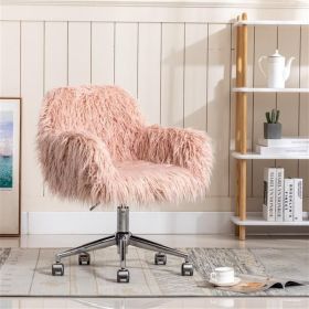 Modern Fluffy Faux Fur Home Office Chair