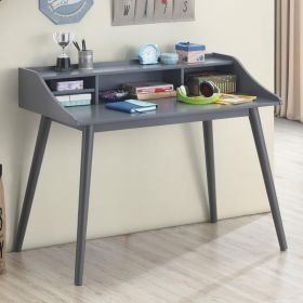4 Compartment Writing Desk, Gray